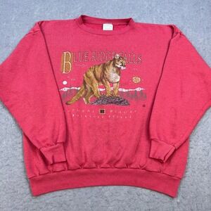 VTG 1994 Mountain Lion Sweatshirt XL Ridge Falls Wildlife Refuge Cougar USA Made